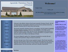 Tablet Screenshot of forrestacchurch.org